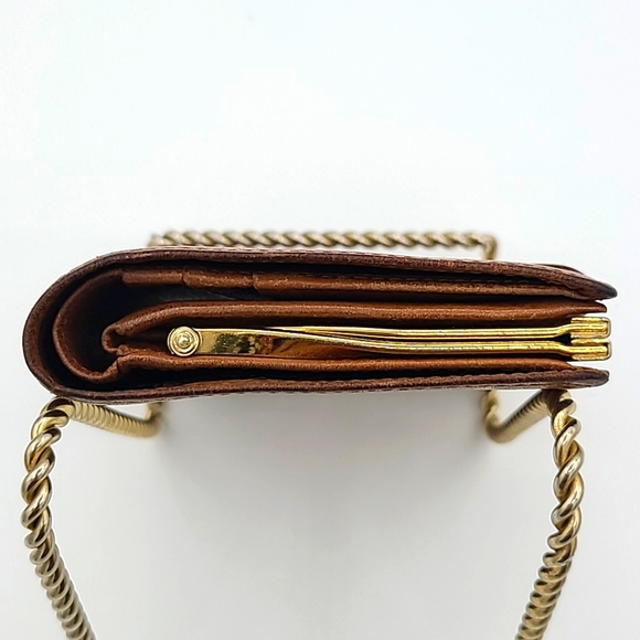 Yves Saint Laurent brown leather kisslock wallet - Picture 5 of 14